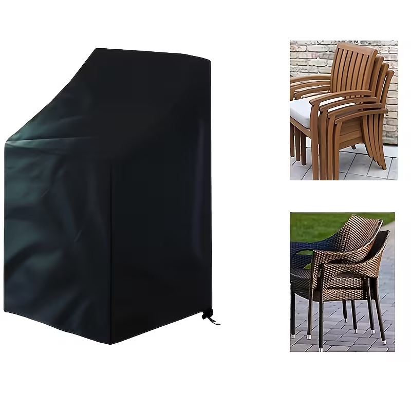 Outdoor Furniture Patio - 1pc Heavy-Duty Stacking Outdoor Chair Cover,Fit