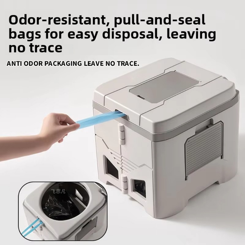 Outdoor Furniture In - Adult Odor-Proof Folding Camping Toilet, Portable