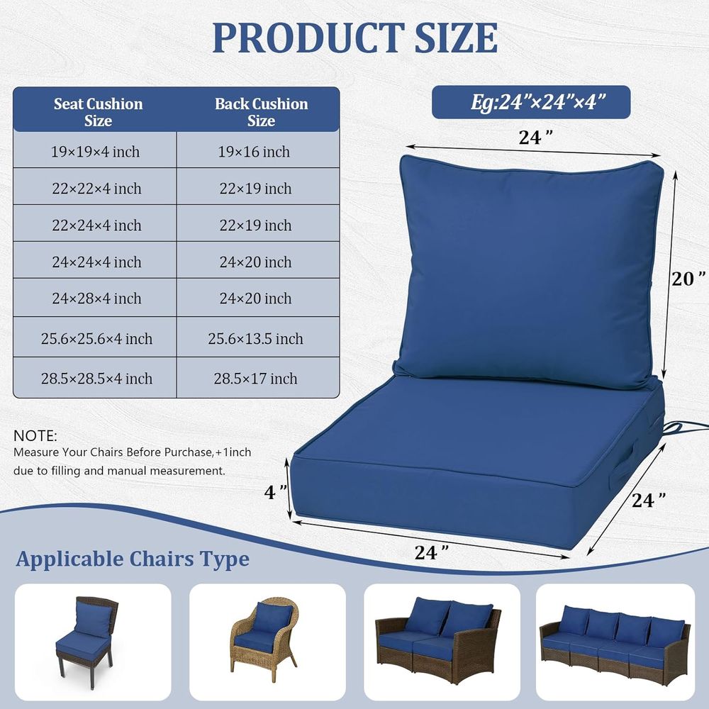 24x24 Outdoor Deep Seat Cushio - Outdoor Furniture In review and price