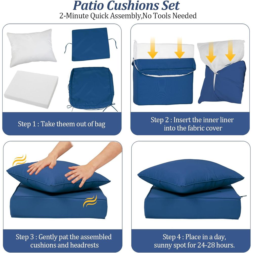 24x24 Outdoor Deep Seat Cushio - Outdoor Furniture In review and price