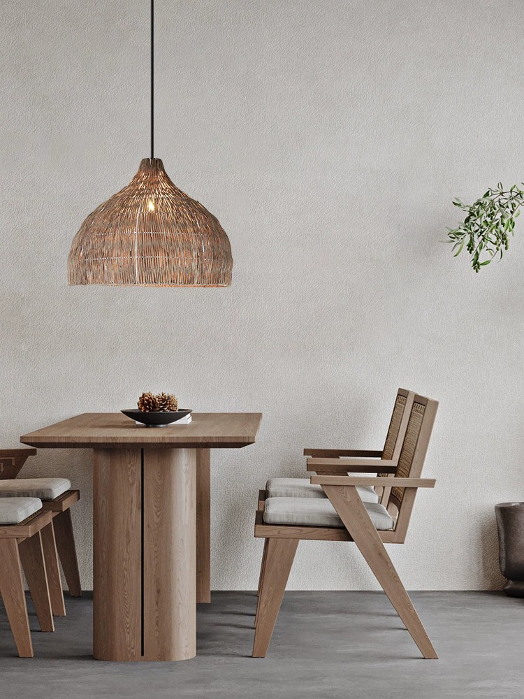 Simple Creative Rattan Pendant - Outdoor Furniture Cafe review and price