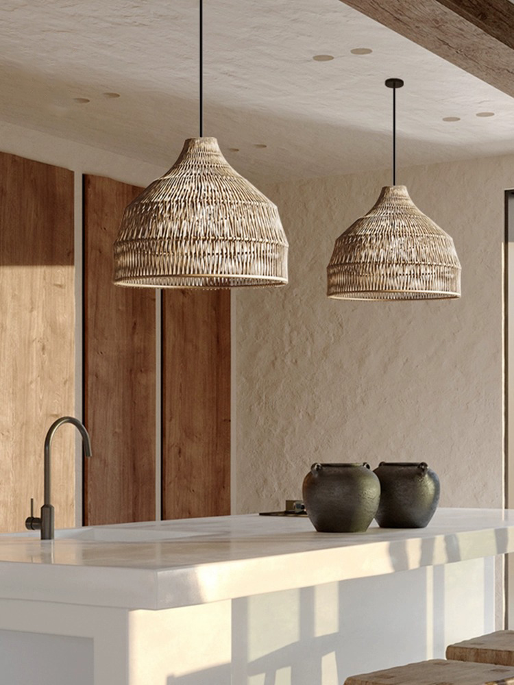 Simple Creative Rattan Pendant - Outdoor Furniture Cafe review and price