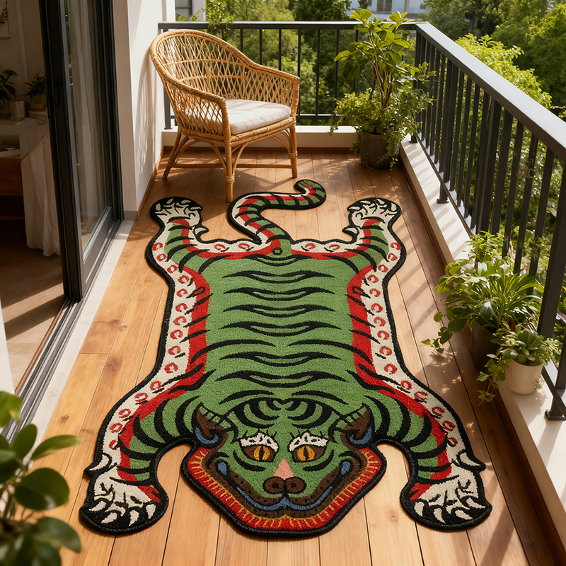 VIKAMA Tiger Pattern Rug Non-s - Outdoor Furniture Cafe review and price