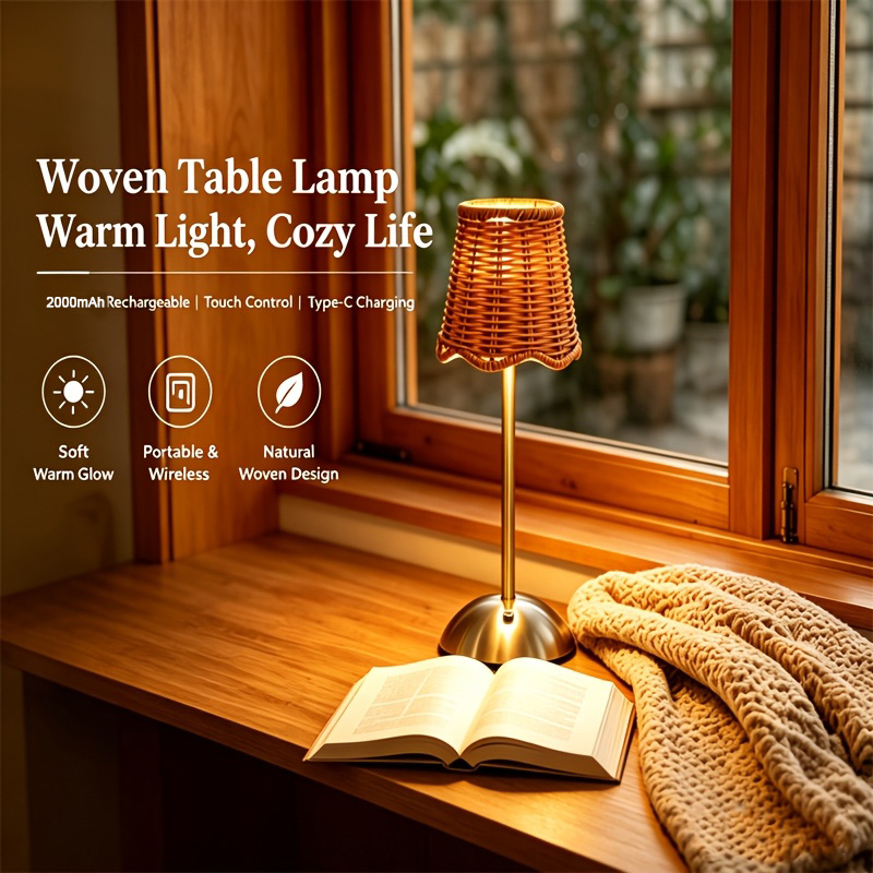 Bohemian Woven Rattan Art Tabl - Outdoor Furniture Sale review and price