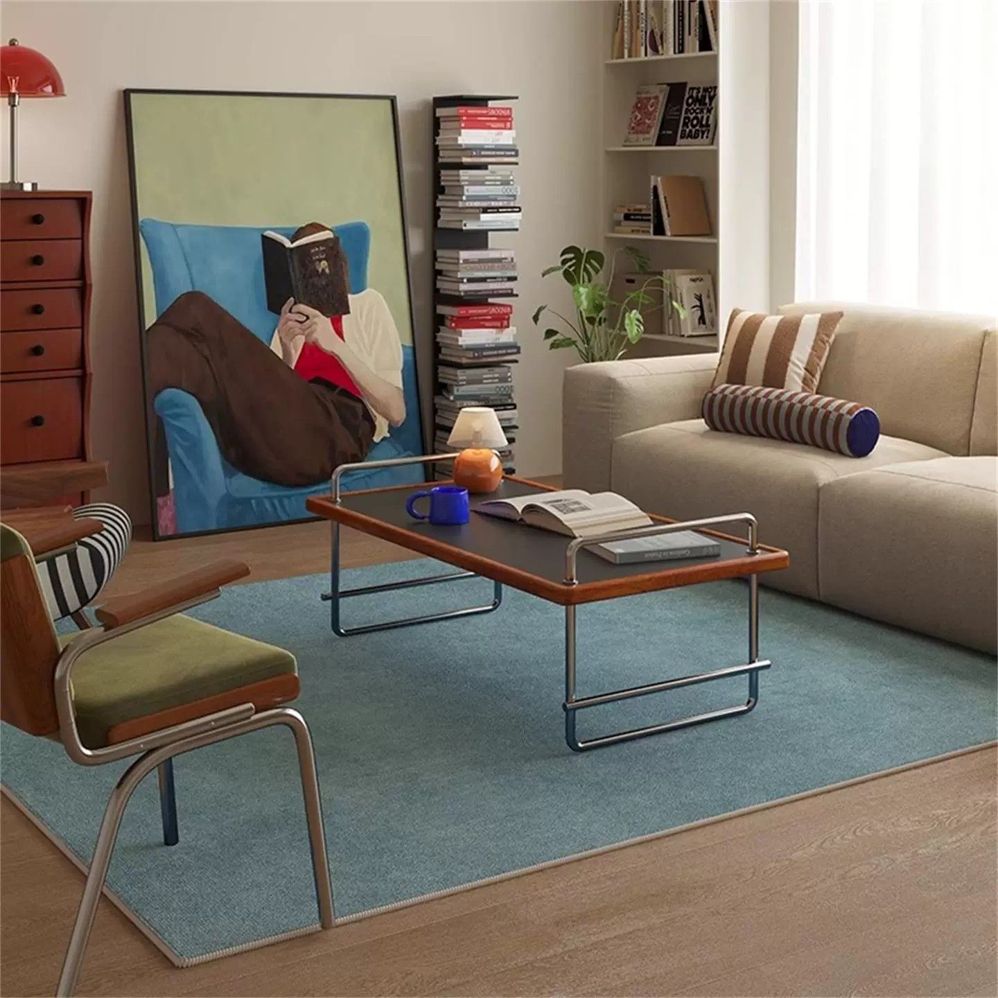 Modern Simple Solid Color Styl - Outdoor Furniture Cafe review and price