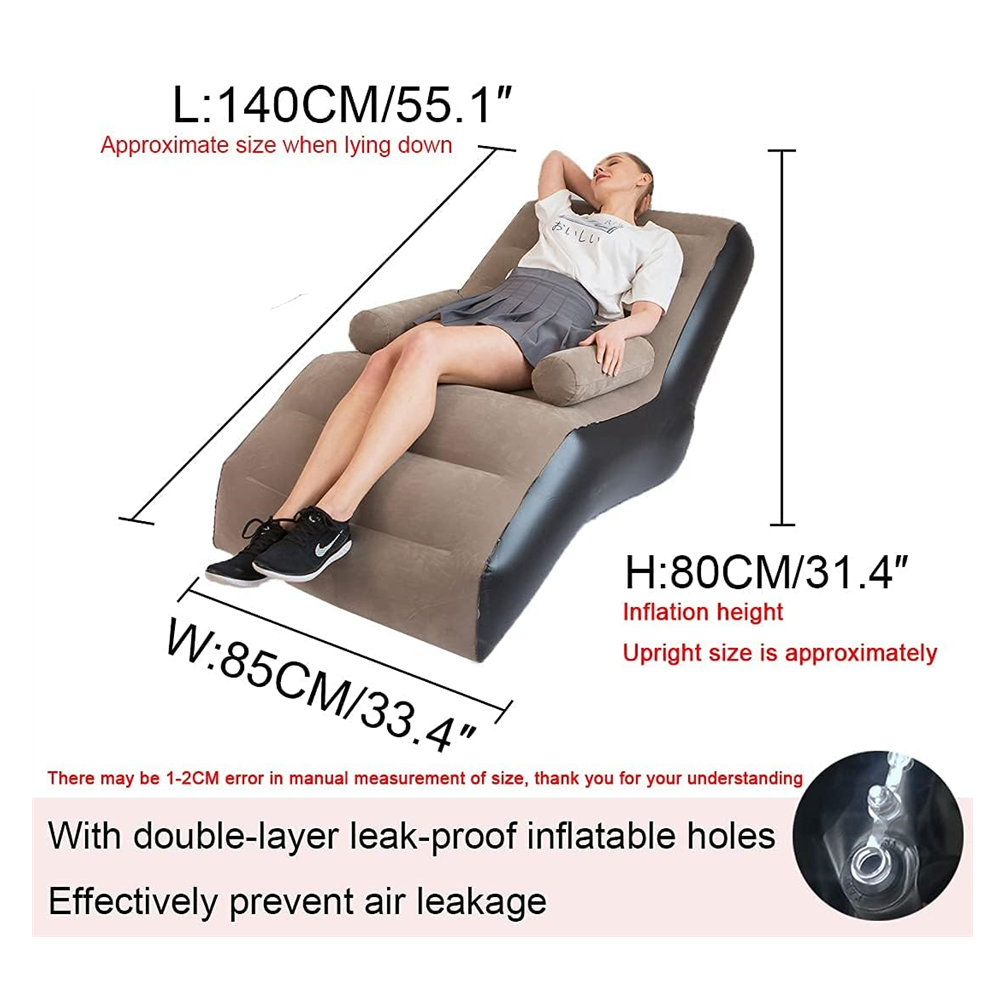 Folding Lazy Sofa,Inflatable L - Outdoor Daybed Furniture review and price
