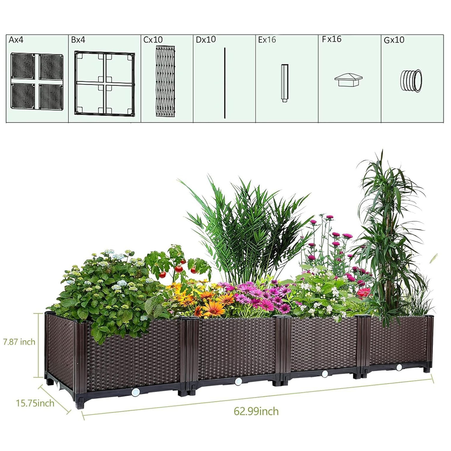 Self-Watering Raised Garden Be - Outdoor Daybed Furniture review and price