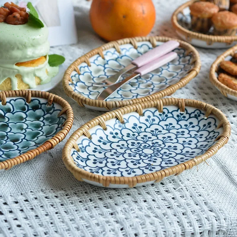 Japanese Rattan Woven Ceramic  - Outdoor Furniture Cafe review and price